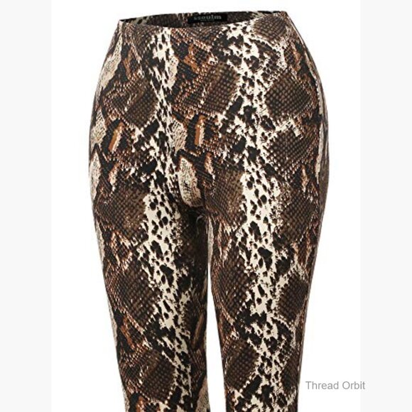 High Waisted Flare Pants Stretchy Bell Bottom Leggings Plus Size - Picture 5 of 6